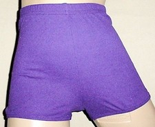 NWT GK Elite Nylon sports cheerleading shorts Purple M, L or XL