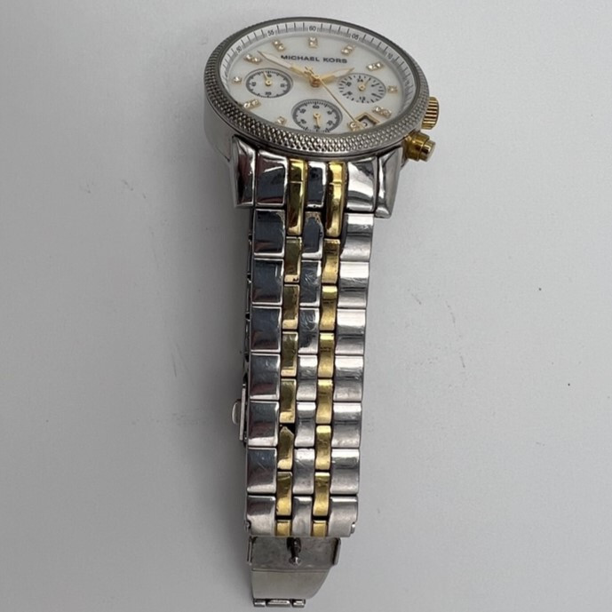Michael Kors Ladies Gold & Silver Chronograph Watch MK5057  display picture 2