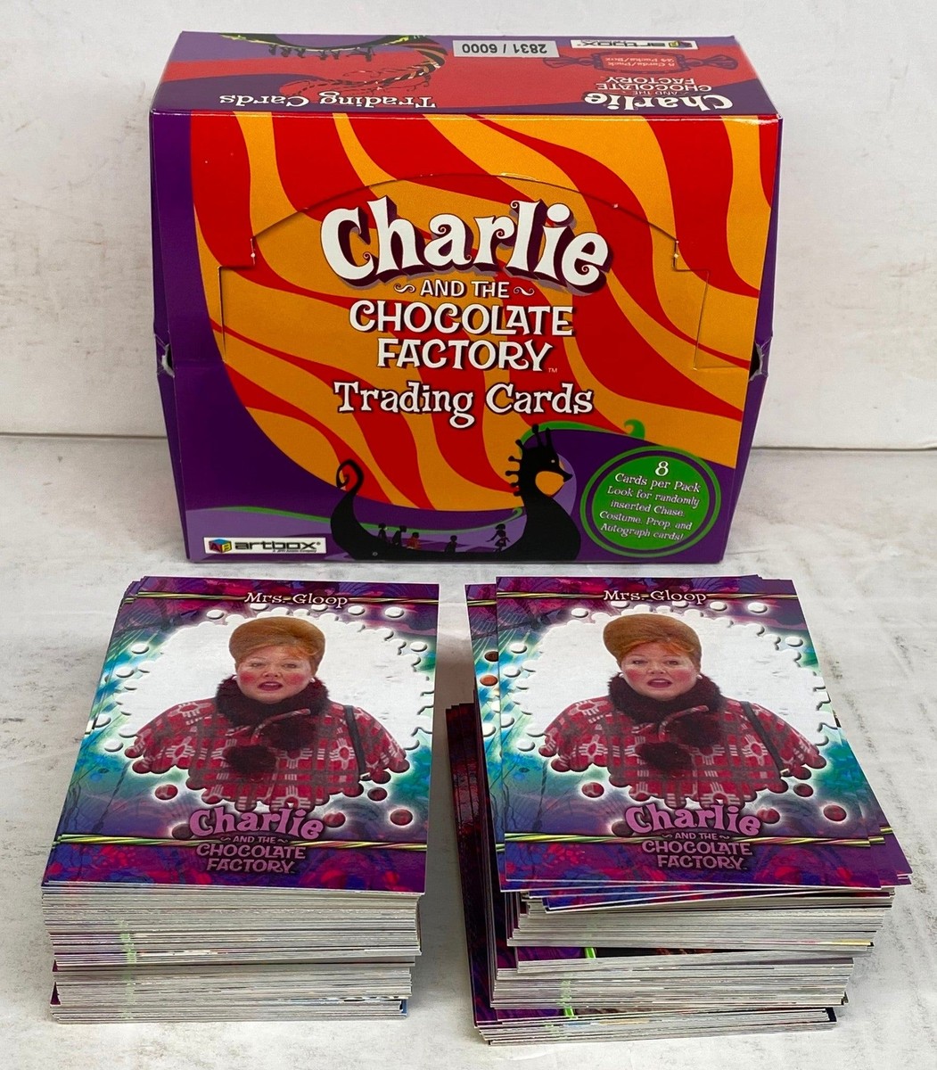 Charlie & Chocolate Factory Trading Card Box Opened with 150