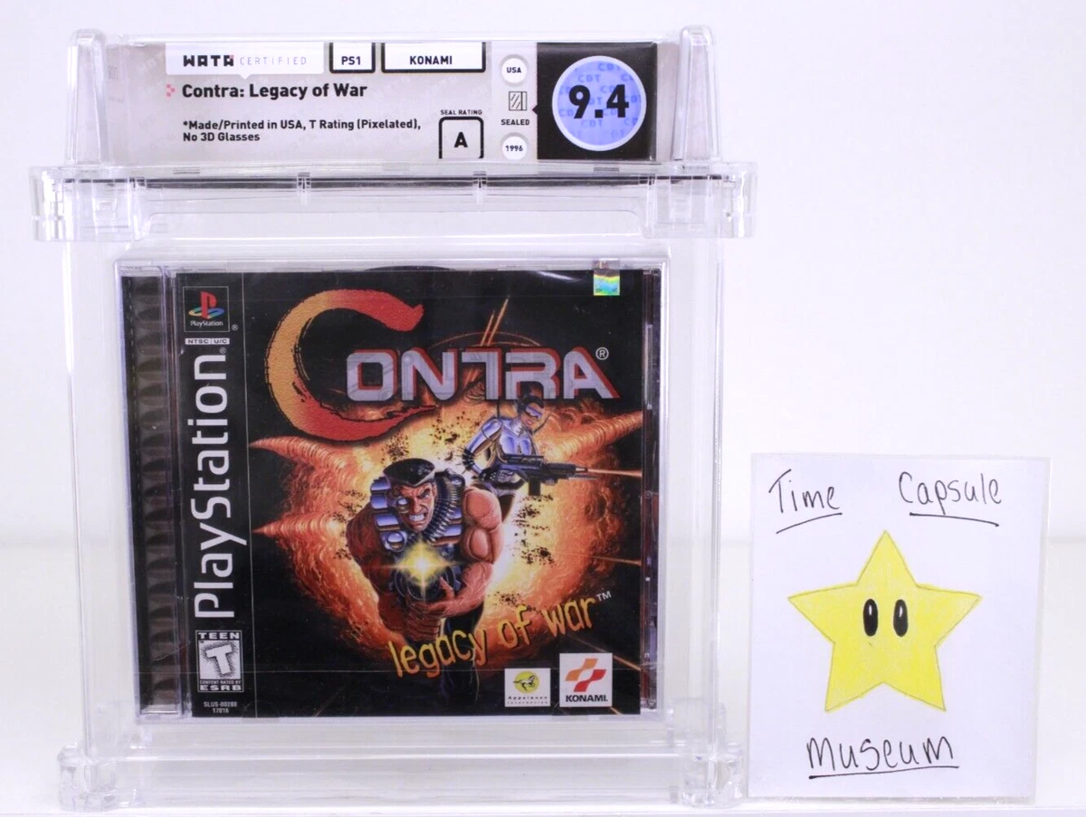 Contra Legacy of War New PlayStation 1 PS1 Factory Sealed WATA VGA