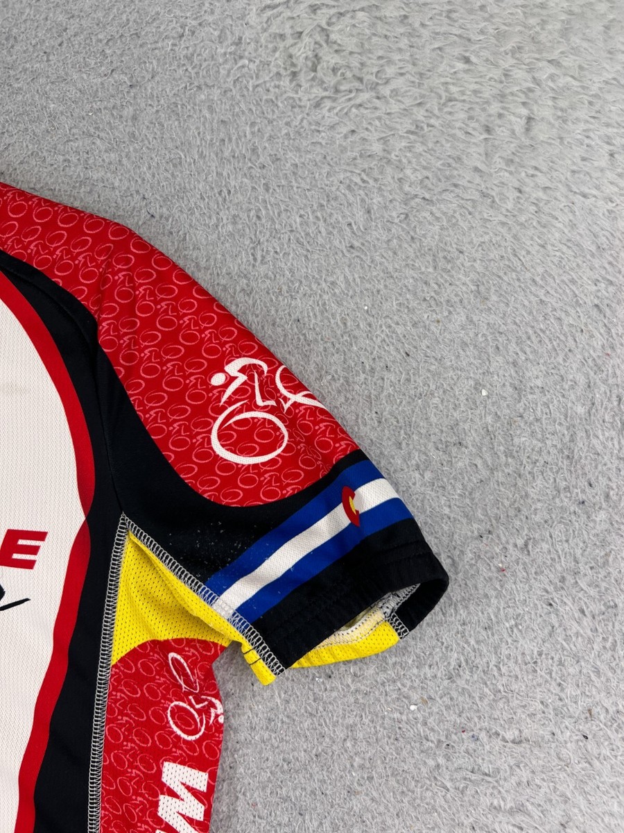 PEARL IZUMI サイクルロードジャージ 日本製 ホワイト/レッド Pearl Izumi Cycling Jersey Adult Small White Red Wheat Ridge