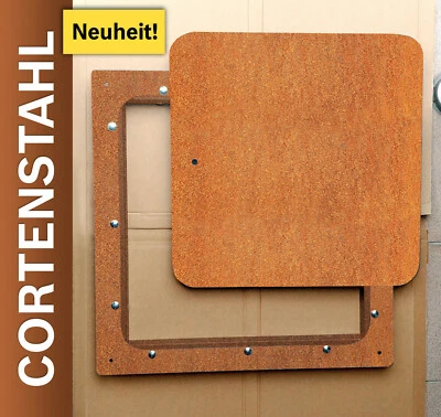 Schachtabdeckung Stahl CORTENSTAHL verschiedene Größen Gullideckel