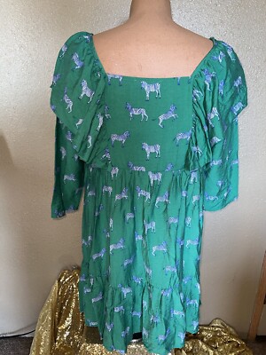 green ditsy floral midi dress MME. 