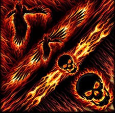 Biker Blackout Eagle  Skull Bandana  New