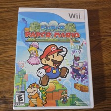 Super Paper Mario - Nintendo Wii Complete CIB Tested