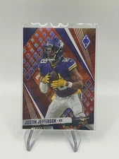 Justin Jefferson FIRE BURST /340 2023 Panini Phoenix Variation SP #66
