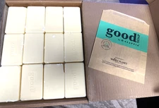 Alaffia (Wf), Good Soap Bar UNScented Bulk Unwrapped,Case Of 12, 5 Oz