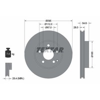 Textar 92115105 Bremsscheibe Vorderachse FüR Mercedes Benz Mercedes Benz