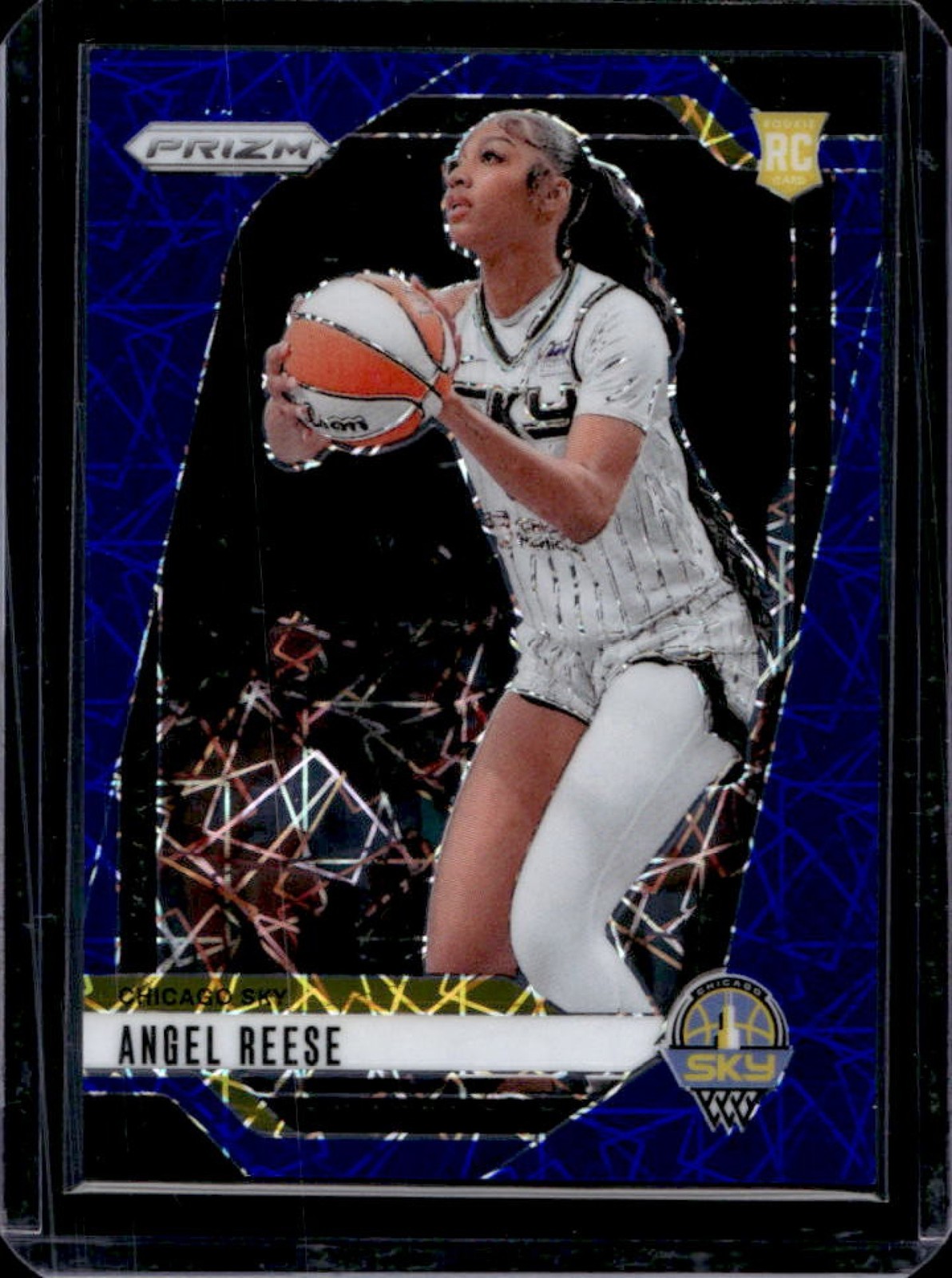 2024 Panini WNBA Prizm Angel Reese RC Blue Velocity Rookie #10 Sky