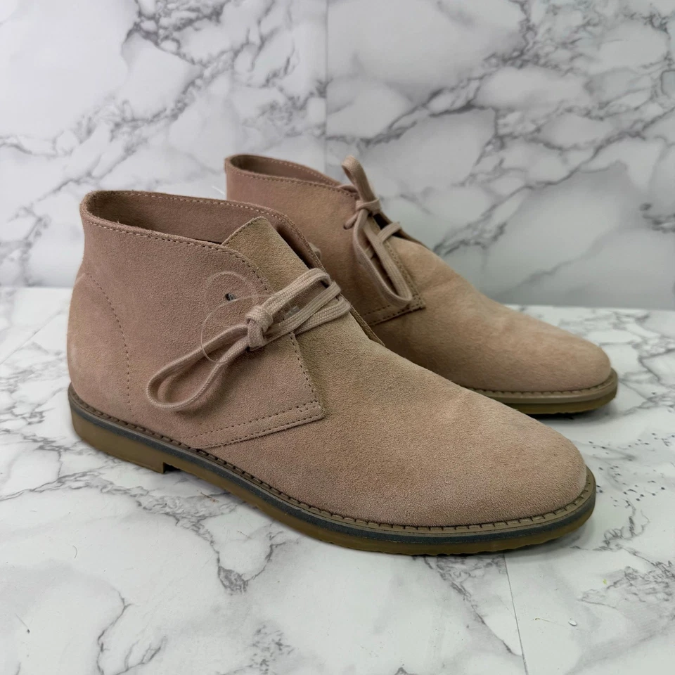 J.Crew 女式 Macalister 靴子 尺寸 7.5 麂皮绒 系带 展示物品 # M302 — 第 4/4 张图片