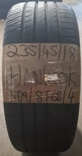 1 x 235 45 18 2354518 HANKOOK PART WORN SUMMER TYRE
