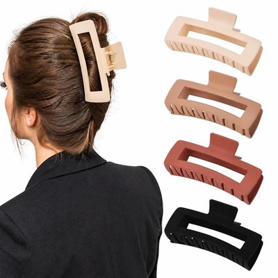 4 Pack 5 Inch Extra Large Claw Clips for Thick Hair, Matte Non-Slip XL Big Claw
