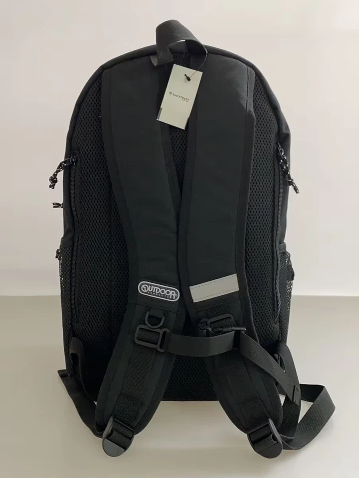 PRODUCTOS AL AIRE LIBRE Mochila Nylon Negro Color Sólido Foto 3 de 4