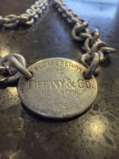 Tiffany & Co. - Vintage Please Return To Tiffany Oval Tag Necklace 14-15 Inch