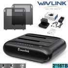 2,5" & 3,5" HDD SSD Enclosure Dockingstation Dual Bay USB A/C to SATAI/II/III