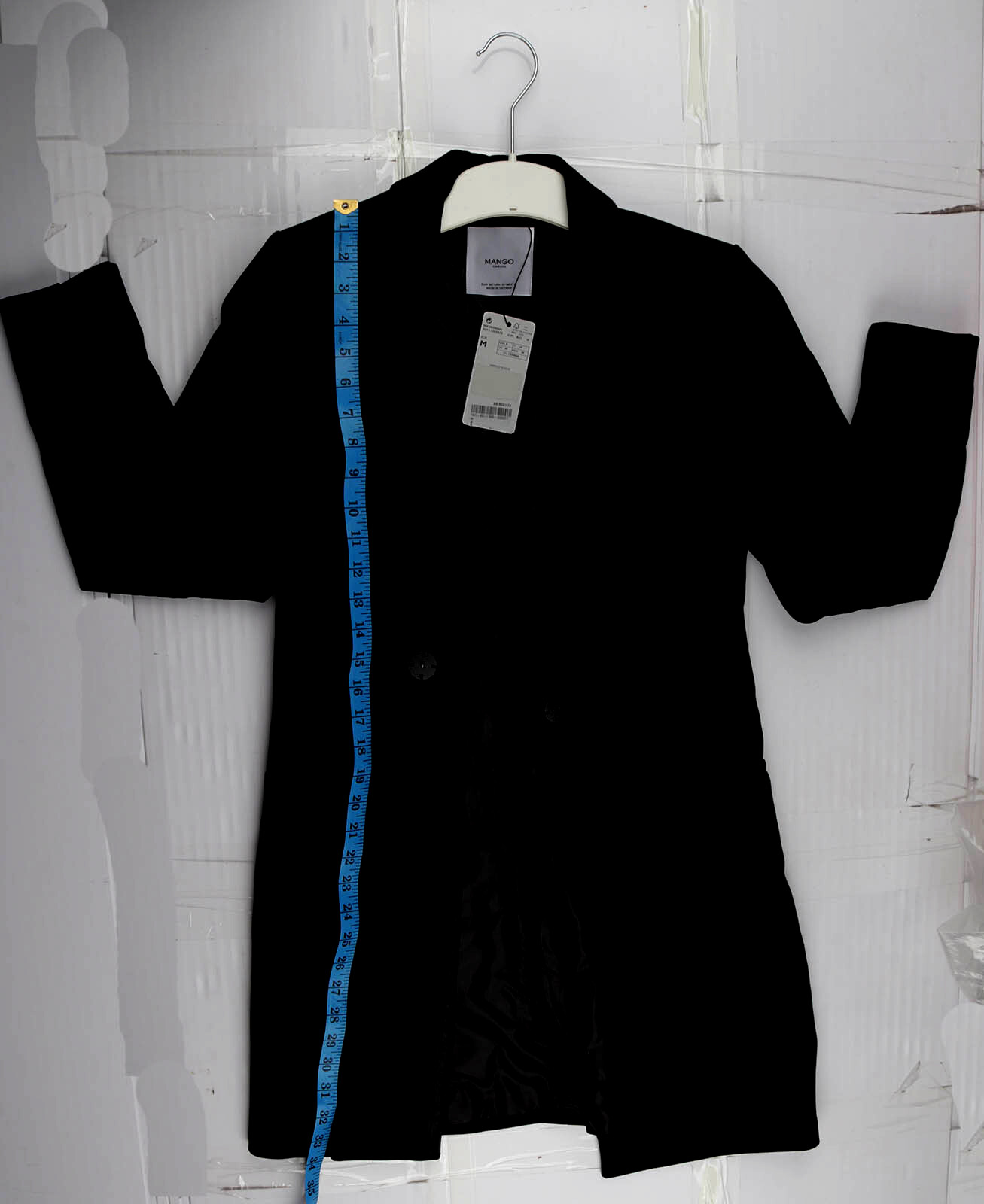 Womens Mango Black Coat Size Medium
