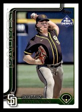 2025 Topps Pro Debut #PD-42 Boston Bateman Card ACL Padres