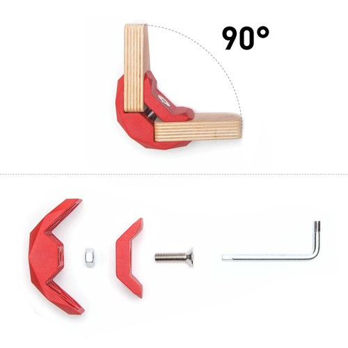 Connettore PlayWood per montaggio mobili e ripostiglio senza attrezzi 90 gradi rosso 12PK - Foto 3 di 5