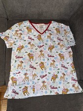 Scrub Top Women  Rudolph The Red Nosed Reindeer   Medium