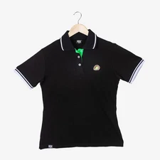 Milk Mocha Bear: Matcha Polo Shirt - Black / Women / 3XL