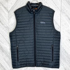 Eddie Bauer EB 650 Down Puffer Vest Dark Gray Mens Size Large Outdoor Gorpcore