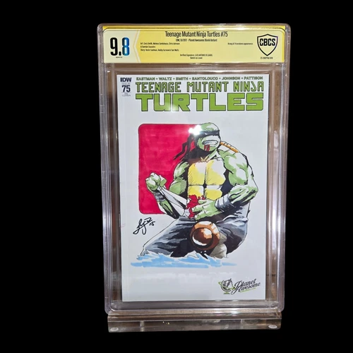 Teenage Mutant Ninja Turtles 75 Original Art Luis Antonio Delgado Signed CBCS...