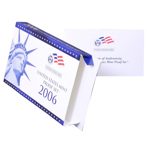 Empty Packaging Replacement Clad Proof Set Box & COA No Coins 2006
