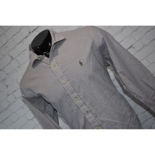 Polo Ralph Lauren Button Down Shirt Mens XL Purple Check Plaid Long Sleeve