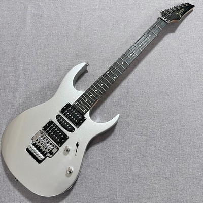 6String Electric Guitar HSH Pickups Double Tremolo  Silver Sparkle Finish solid