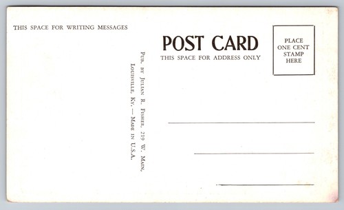 Roadhouse Jeffersonville Indiana IN Flood Lighthouse Diner? 1937 Postcard - Picture 2 of 2
