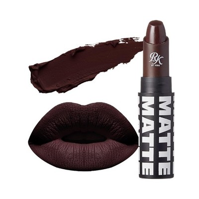 Ruby Kisses Ultra Matte Super Rich 1 Count (Pack of 1), Dark Plum Scene