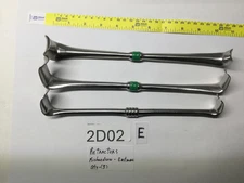 3 Richardson Double-Ended Assorted Retractor Abdominal Instrument #(2D02E)