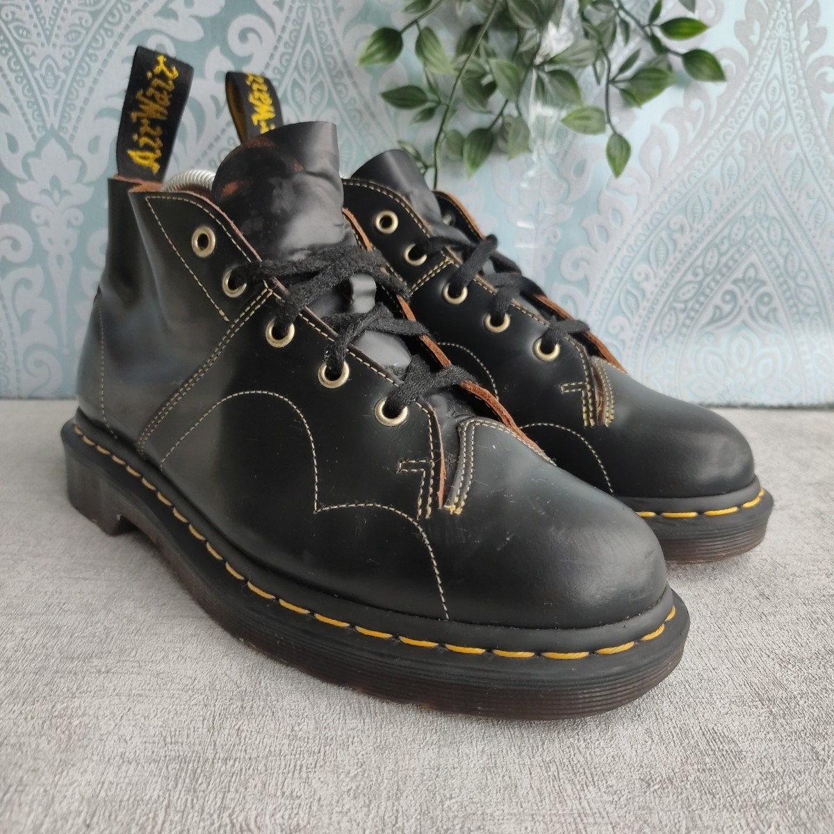 Dr. Martens Unisex Church Vintage Smooth Leather Monkey Boots. UK Size 6. Black