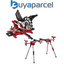 Einhell Sliding Mitre Saw Crosscut 210mm 1800W Drag Dual Bevel + 1610 Leg Stand