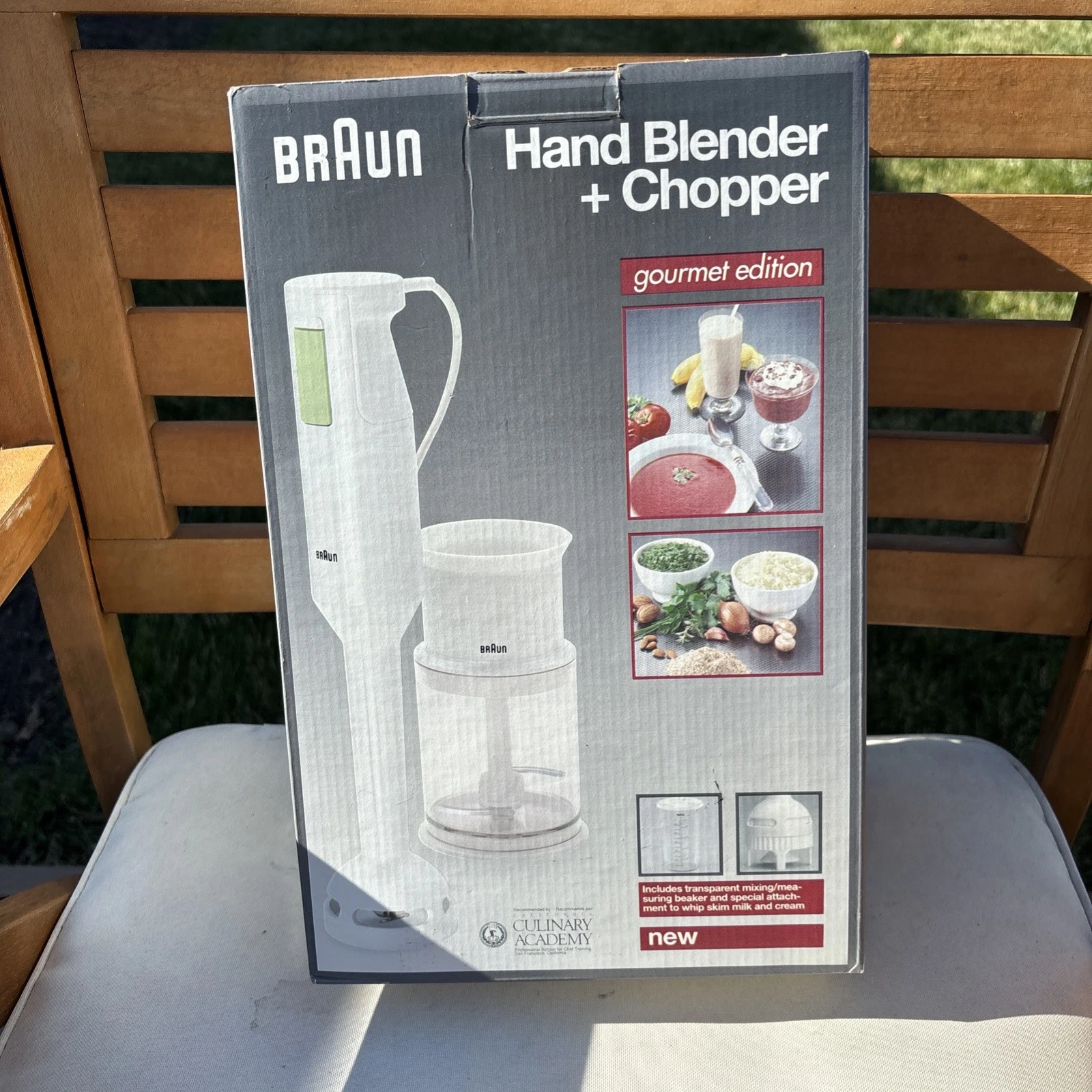 Braun Hand Blender + Chopper Gourmet Edition MR 380 New In Box
Opens in a new window or tab