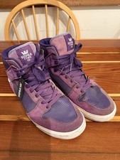Supra Purple High tops Skate Shoes 10.5
