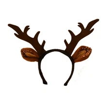 Antler Reindeer Headband Deer Horns Antlers Cute Head Band Cosplay Party Costume