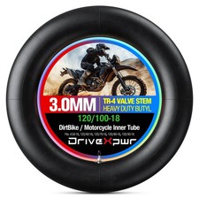 120/10018 Heavy Duty 3mm Thick Motorcycle Inner Tube 4.5018 Butyl Hub