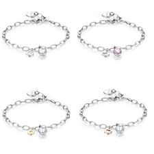 Bracciale donna acciaio cristallo Goccia Sagapò Quadrifoglio Stella Cuore Sagapo