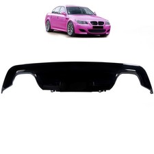 Heckansatz Diffusor Passend für BMW E60 Limo E61 Touring M-Paket 4-Rohr