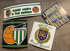 4 autocollants stickers )) ASSE ST ETIENNE ...ULTRAS ...