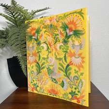 Vintage Hallmark Retro Colorful Flower Power Self Adhesive Vinyl Photo Album