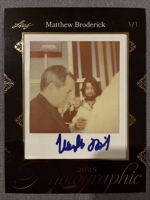 2025 Leaf Photographic MATTHEW BRODERICK Polaroid Snap Shot handsigniert 1/1