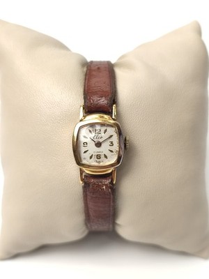 Vintage Elco Ladies Mechanical Watch Gold Plated 10K Swiss Style Wristwatch Work