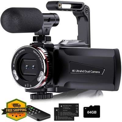 Dumjug 4K Video Camera Camcorder Vlogging