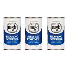 3 PACK Softsheen-Carson Magic Shave Regular Strength Shaving Powder 5 oz each