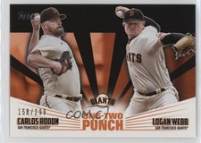 2023 Topps Series 1 One-Two Punch Black 158/299 Carlos Rodon Logan Webb 0kz8
