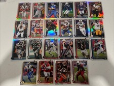  50 CARD TOPPS CHROME 2025 FOOTBALL LOT REFRACTOR+ Goff, Amon Ra, Bryce, Brown 