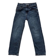 Wrangler Kids Classic Straight Dark Wash Denim Jeans Boys Girls Size 7