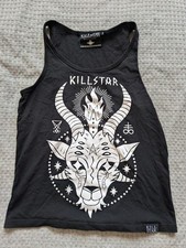 Killstar Shirt Womens Small Black Occult Baphomet Tank Top Gothic Witchy Goth